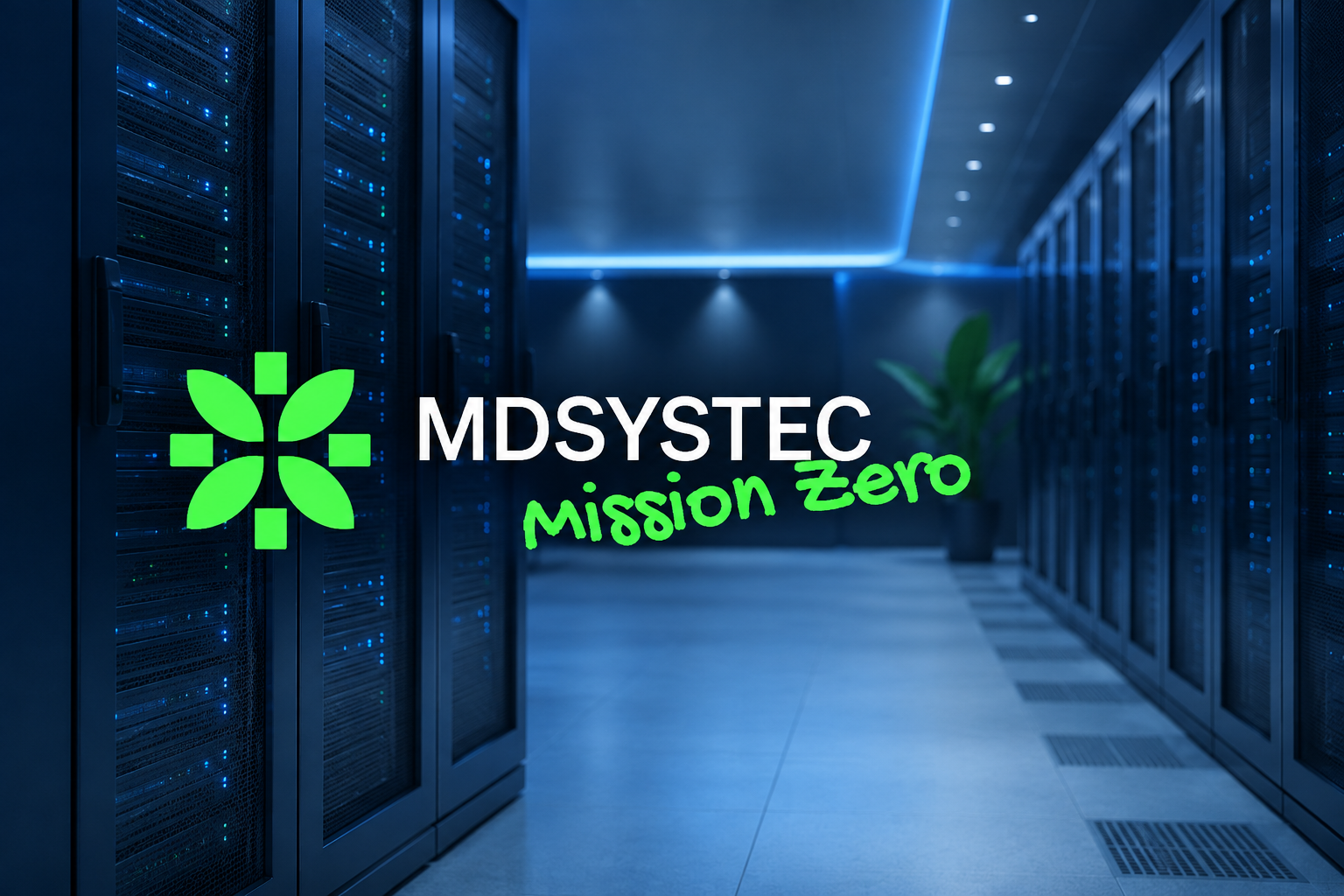 Illustration zur nachhaltigen IT bei MDSYSTEC