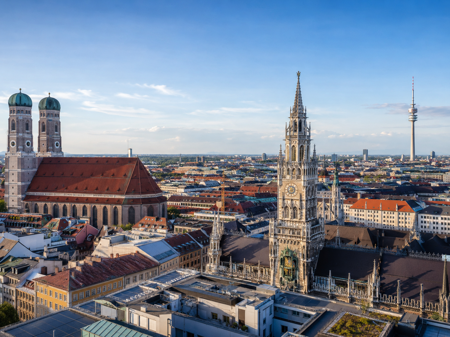 Stadtansicht von München – Einsatzgebiet von MDSYSTEC als IT-Dienstleister für Unternehmen
